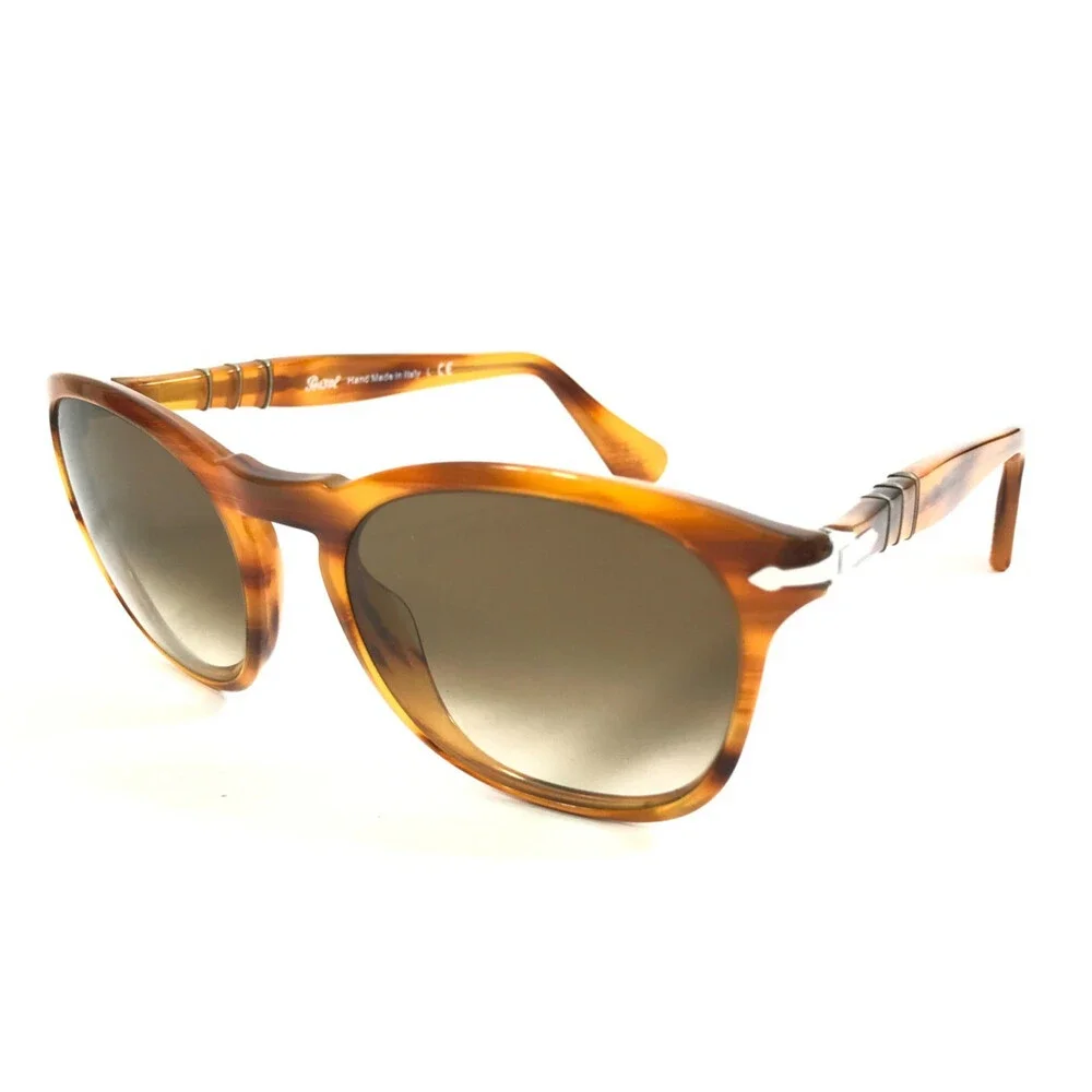 Persol Sunglasses 3056-S 960/51 Brown Orange Frames with Brown Gradient Lenses